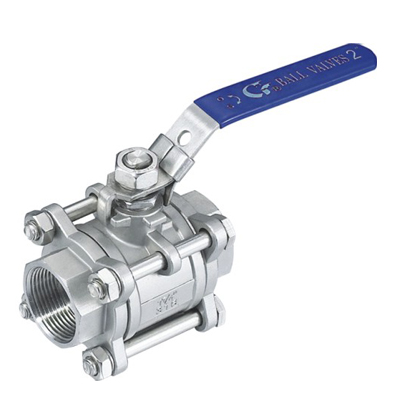 3 PC internal thread ball valve