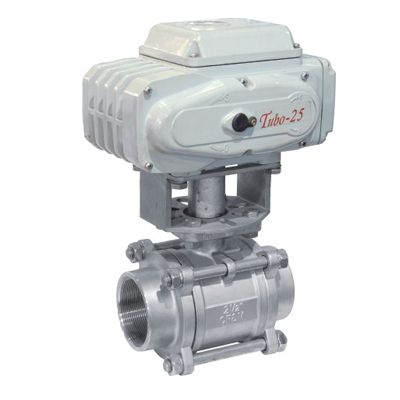 3 PC electric ball valve