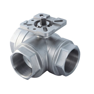 Internal thread ball valve tee high platform